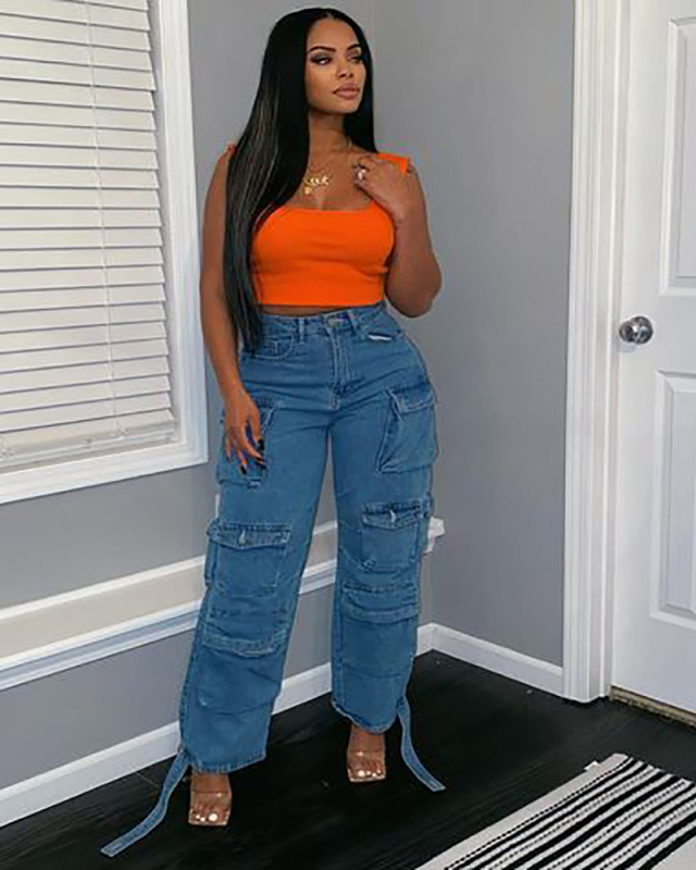 Loose Style Women Fashion Hot Jean Trousers S-3XL