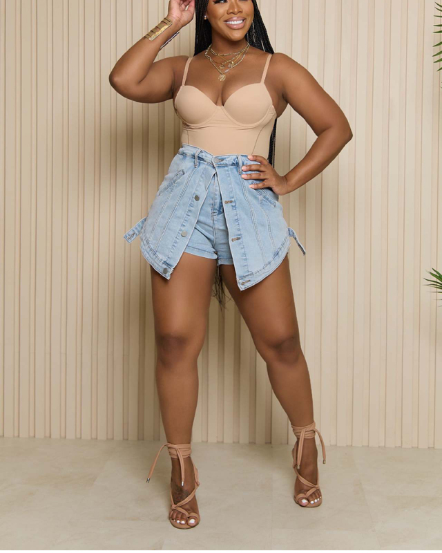 High Waist Women Jean Shorts S-XXL
