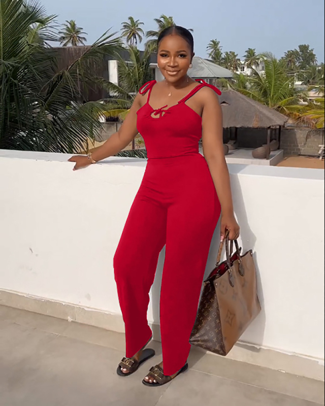 Sleeveless Women Summer New Hot Jumpsuit S-2XL