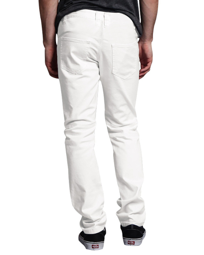 Men's Autumn Patchwork Fashion Long Pants White Khaki Blue Black Red Light Gray M-3XL