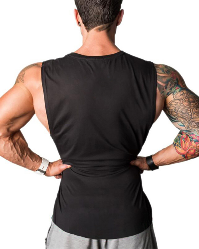 Muscle Guys GYM Wear Hot Sale Men's Training Tops Sleeveless Vest White Red Gray Black Blue M-2XL