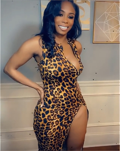 Leopard Sleeveless Women Sexy Dress