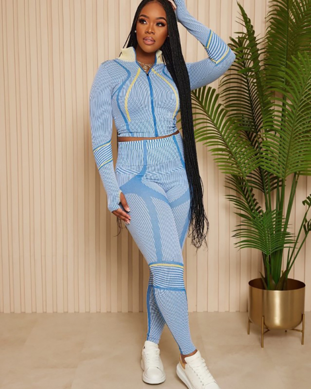 Casual Women Wholesale New Sporty Two Piece Pant Set S-XXL