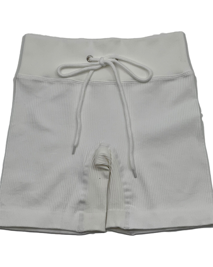 Woman Seamless Classy Knit Sports Shorts S-L