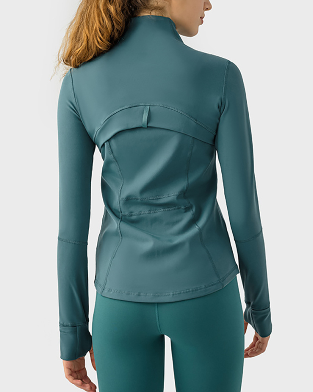 Autumn Winter New Slim Long Sleeve Zipper Outdoor Running Sports Coat 2-12
