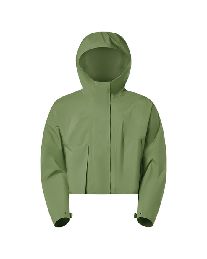 New Hooded Long Sleeve Waterproof Rain Repel Jacket 2-10