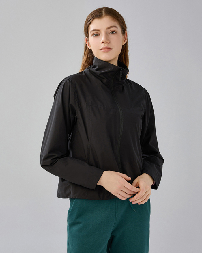 Autumn Winter Outdoor Woman Windproof Waterproof Long Sleeve Slim Coat XS-L