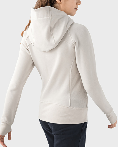 Fall Winter New Thicker Warm Hooded Outdoor Sports Casual Wear Long Sleeve Jacket 4-12