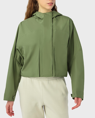 New Hooded Long Sleeve Waterproof Rain Repel Jacket 2-10