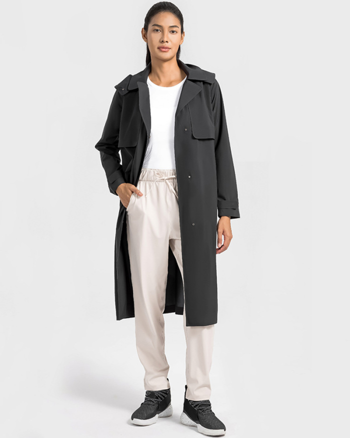 Autumn Winter New Fashion Loose Breathable Waterproof Outdoor Cinch-Back Rain Rebel Jacket 2-8