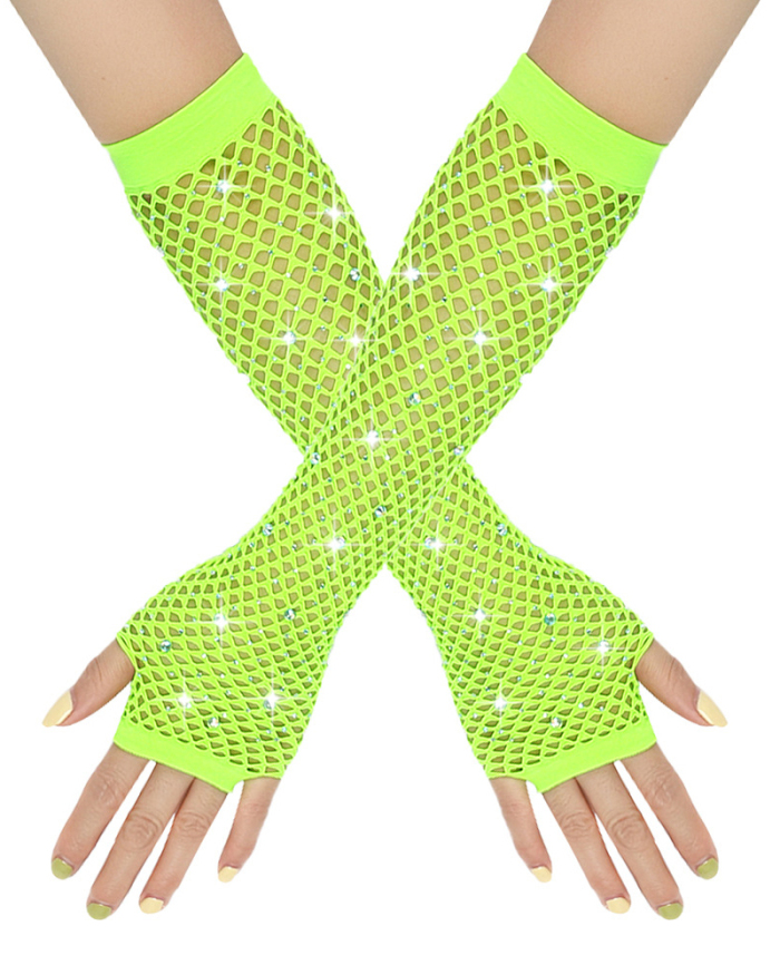 Diamond Fishnet Gloves