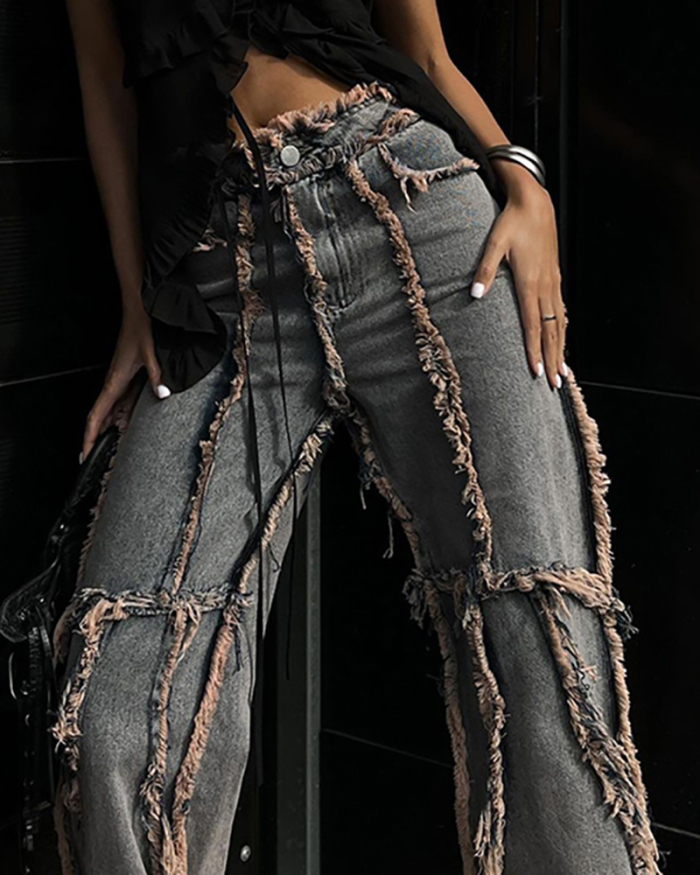Retro New Women Fashion Jean Pants S-L