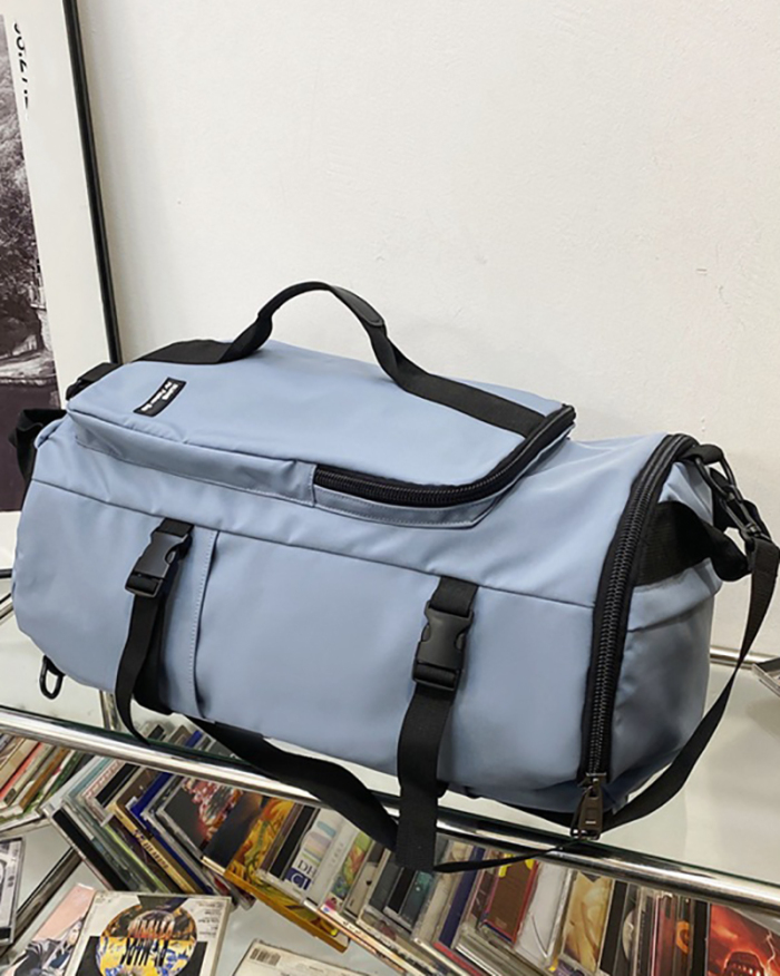 Large Capacity Travel Backpack Outdoor Waterproof Sports Fitness Bag Leisure Multi-Functional Cross-Shoulder Bag