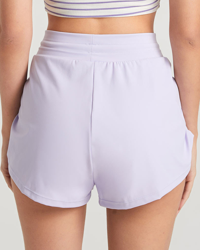Ruched Running Women Sporty Shorts S-XL