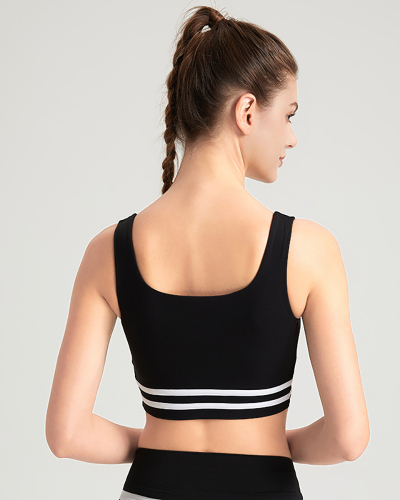 Breathable Colorblock Quick Dry Women Yoga Sports Bra S-XL