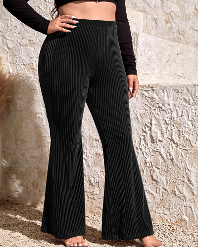 Plus Size Black Women New Fashion Pants XL-4XL