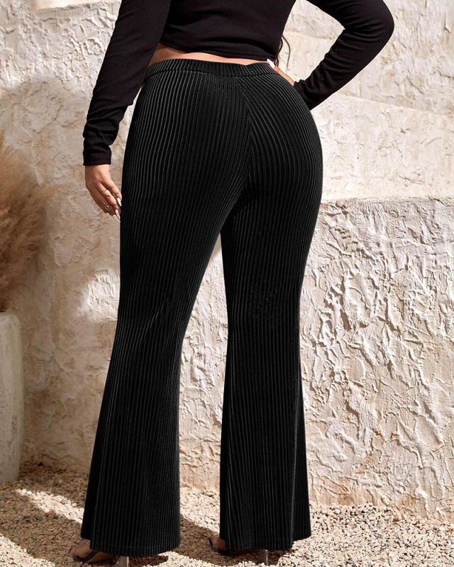 Plus Size Black Women New Fashion Pants XL-4XL