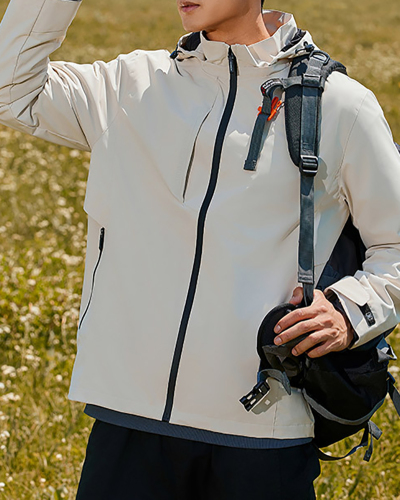 Trendy Men's Long Sleeve Hoodies Outdoor Hiking Wear Windproof Jacket S-6XL