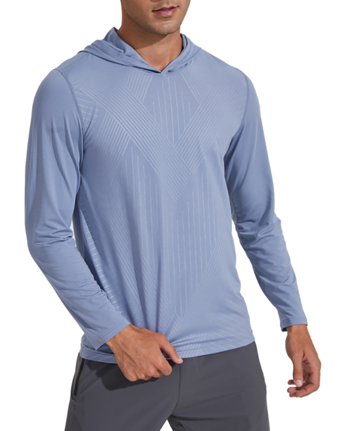 Quick Dry Breathable Hoodies Outdoor Fitness Men's Top M-3XL
