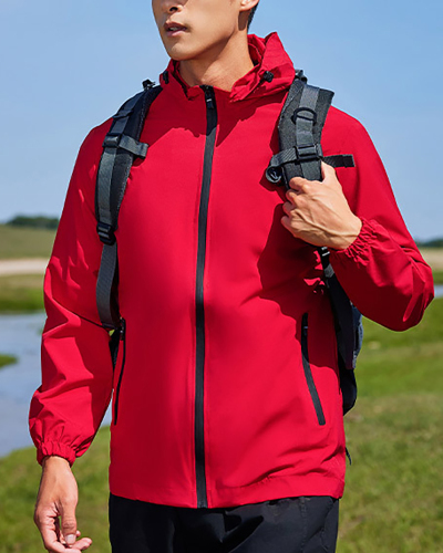 Solid Color Hoodies Travel Camping Trekking Windproof Waterproof Coat M-5XL