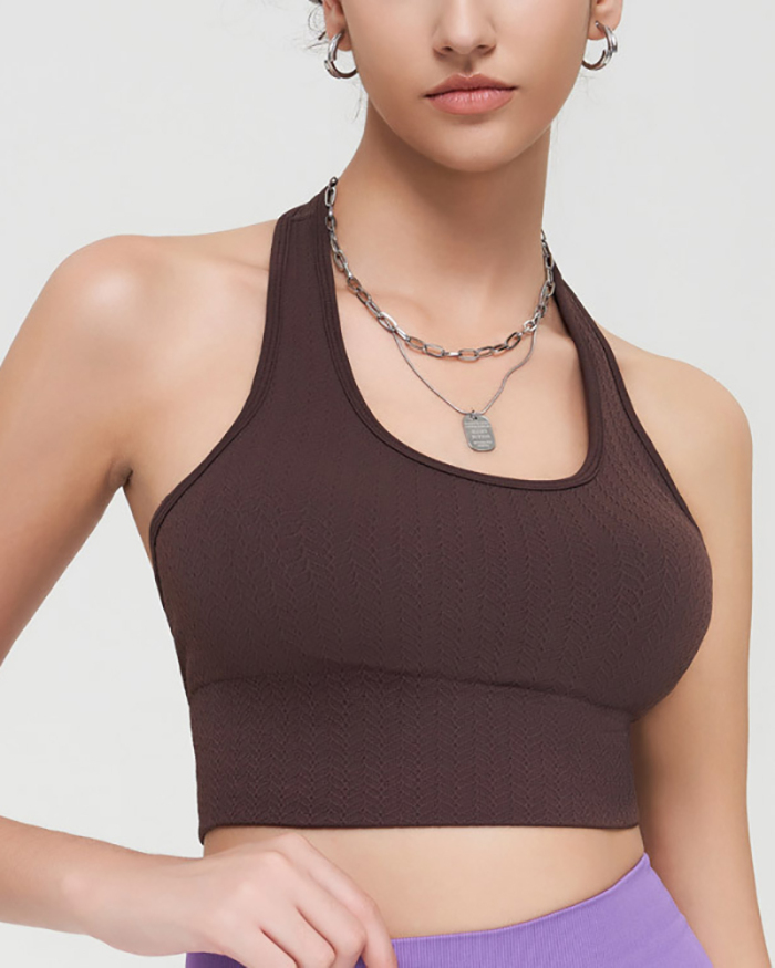Autumn New Seamless Hot Sale Women Yoga Vest S-L With Pad