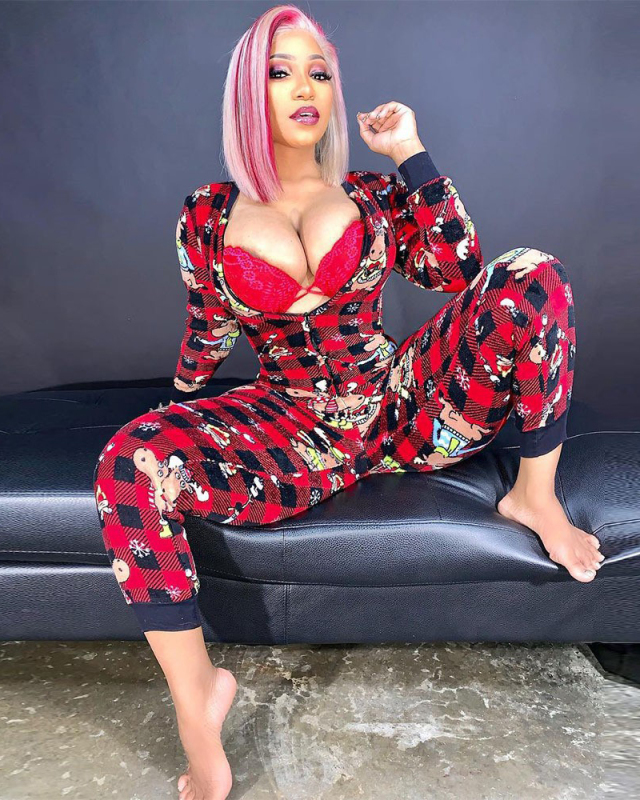 Xmas Printed Long Sleeve Women Jumpsuit S-XXL