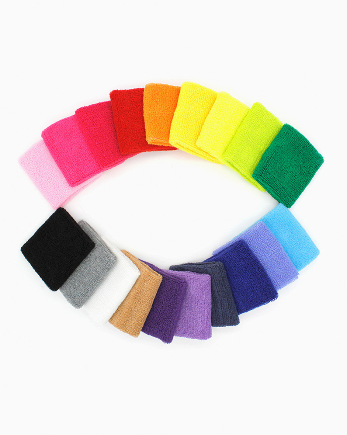 Wholesale OEM Sports Bodybuilding Fitness Running Basketball Wrist Guard Breathable Cotton Absorbent Towel Wrist Guard