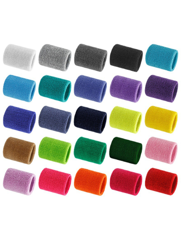 Wholesale OEM Sports Bodybuilding Fitness Running Basketball Wrist Guard Breathable Cotton Absorbent Towel Wrist Guard