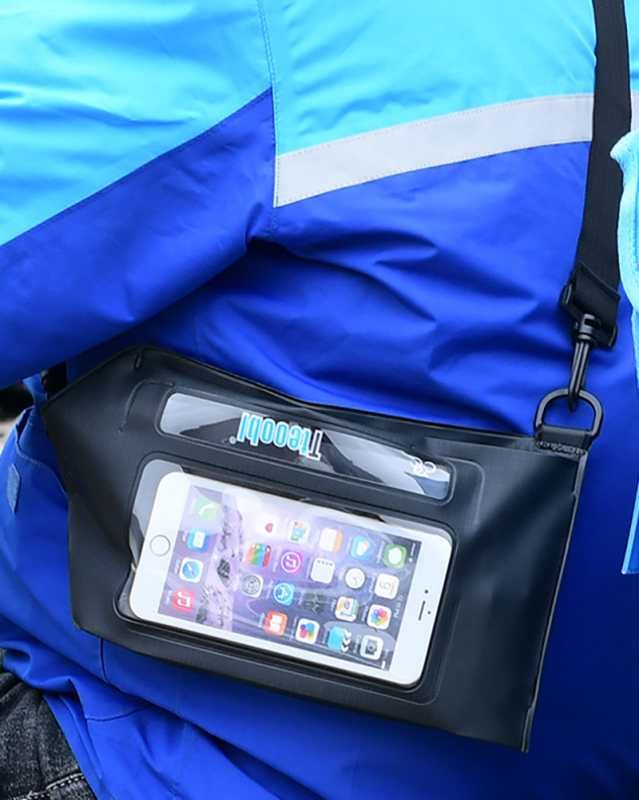 Cycling Outdoor Transparent Velcro PU Mobile Phone Fingerprint Touch Waterproof Bag