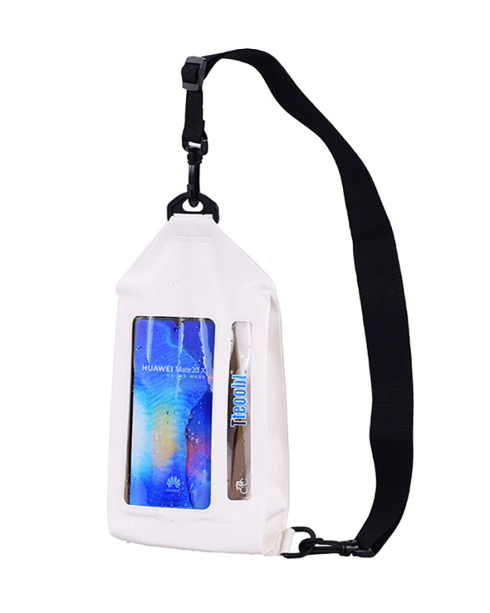 Cycling Outdoor Transparent Velcro PU Mobile Phone Fingerprint Touch Waterproof Bag