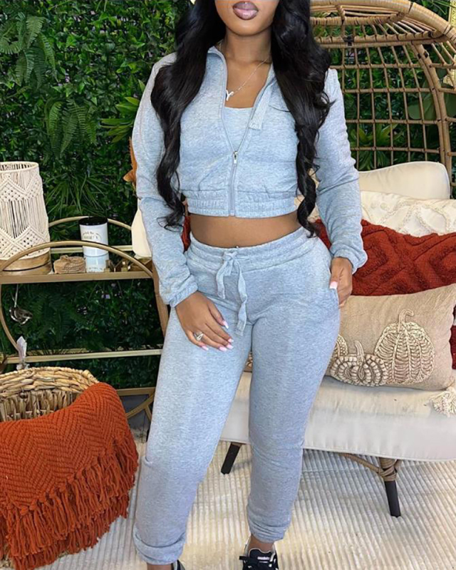 Leisure Hoodies Jogger Set Two Piece Pant Set