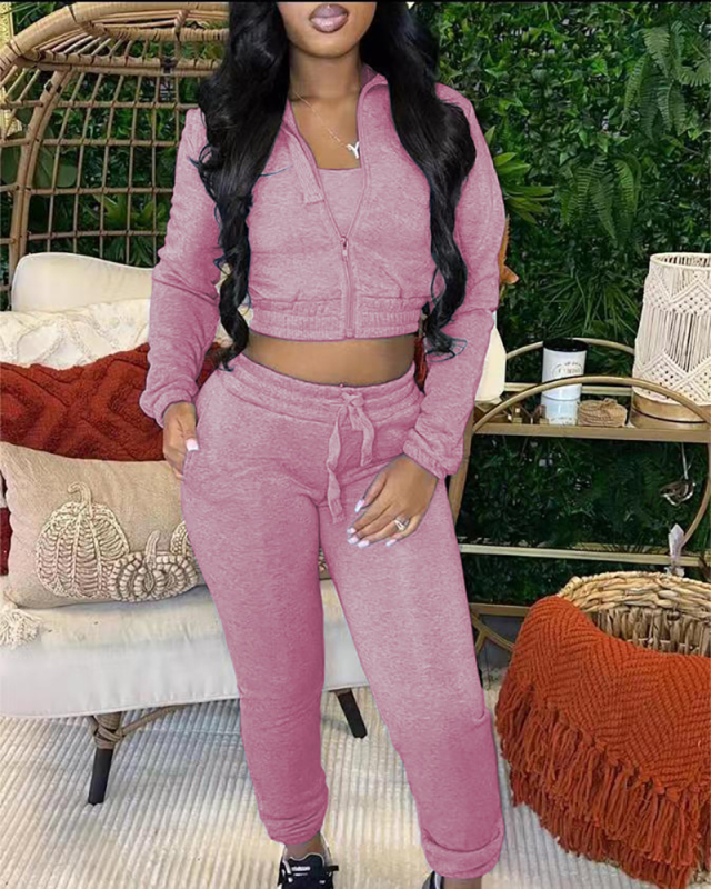 Leisure Hoodies Jogger Set Two Piece Pant Set