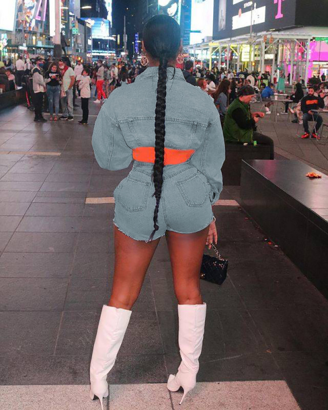 Women Wholesale Fashion New Jean Short Set S-XXL
