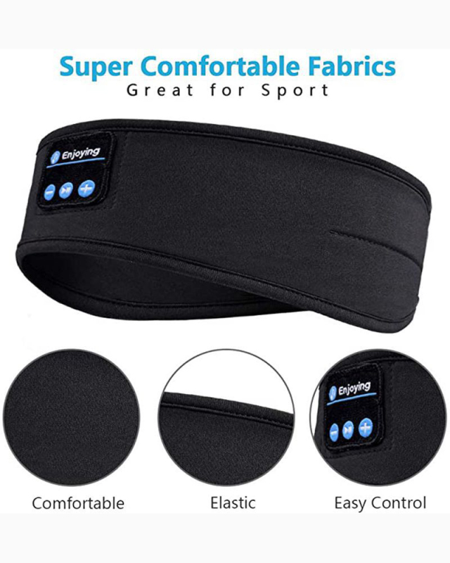 Bluetooth Headband Sports Sleep Headband Headphones Wireless Music Sleeping Headphones Sleep Eye Mask Earbuds for Workout Running Insomnia Travel Yoga Cool Gadgets