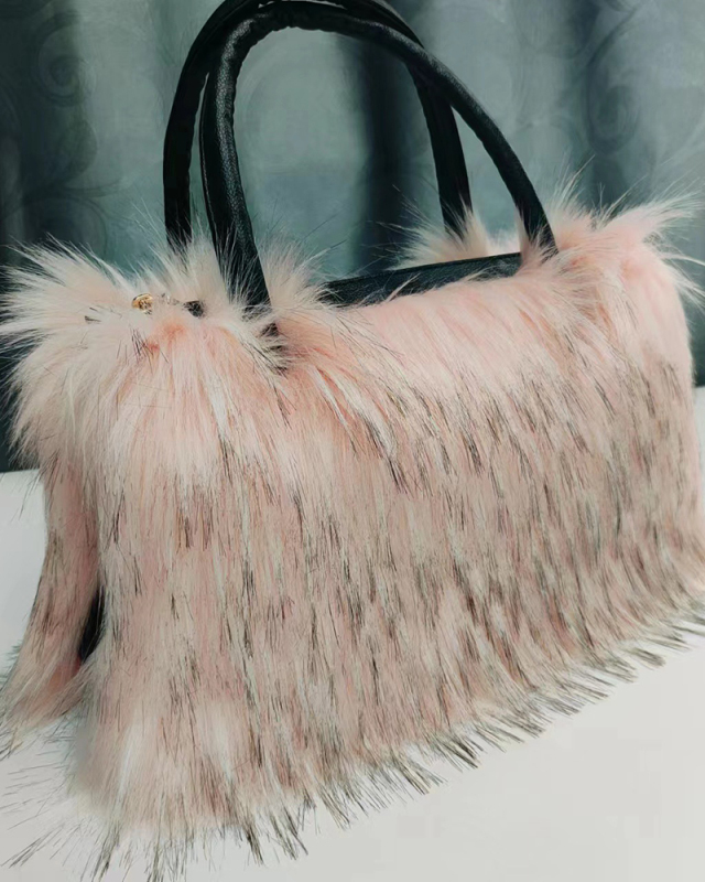 Big Capicity Fur Tote Bag