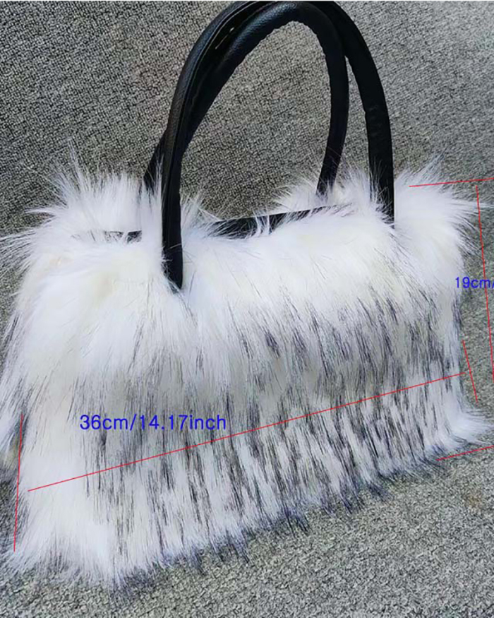 Big Capicity Fur Tote Bag