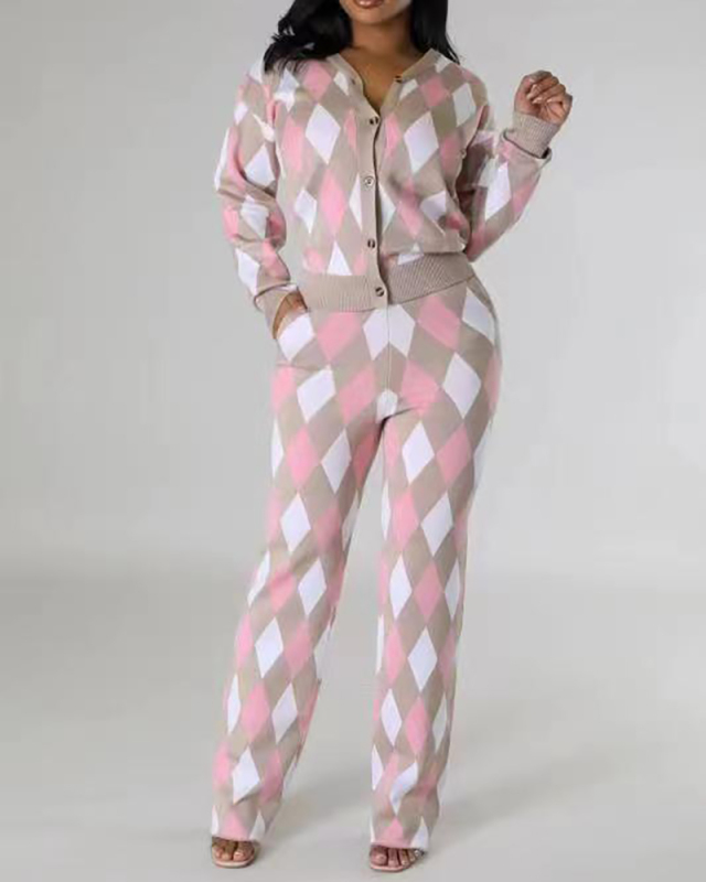 Long Sleeve Women Sweater Pant Set S-4XL