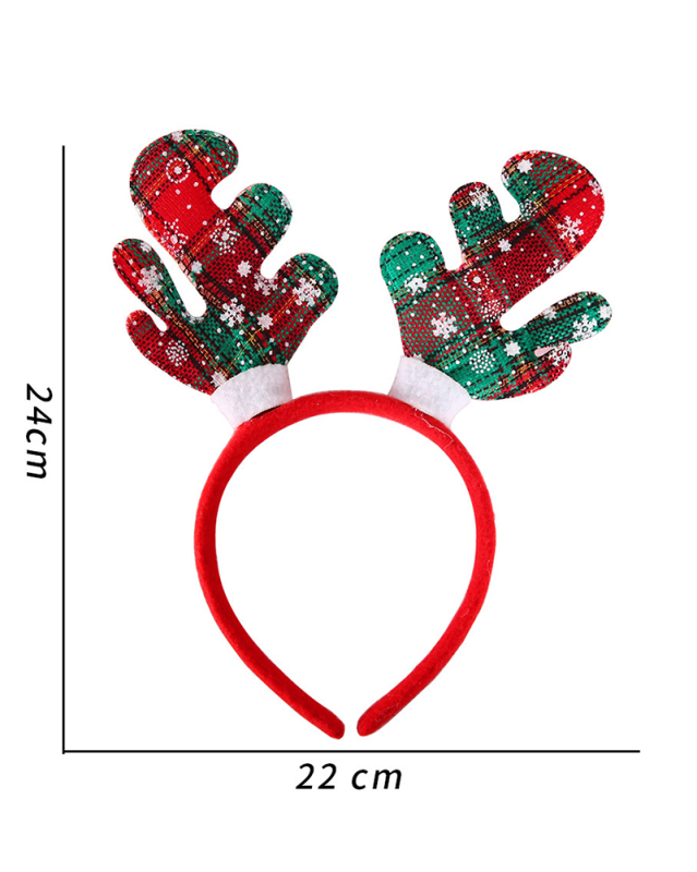 Wholesale Xmas Elk Ears Santa Claus Christmas Tree Headband