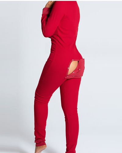 Wholesale Printed  Christmas Red Women Jumpsuit S-XL