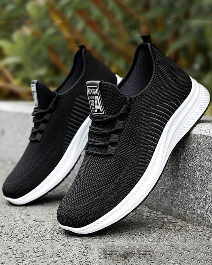Wholesale Men's Sport Breathable Sneakers Gray Black 39-44