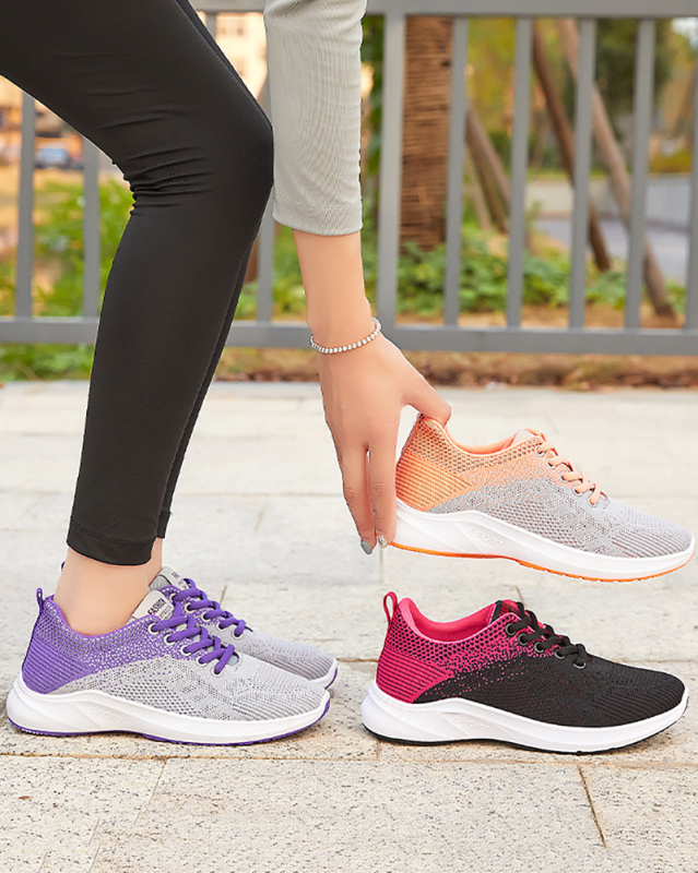Popular Colorblock Breathable Women Sport Sneakers 36-41