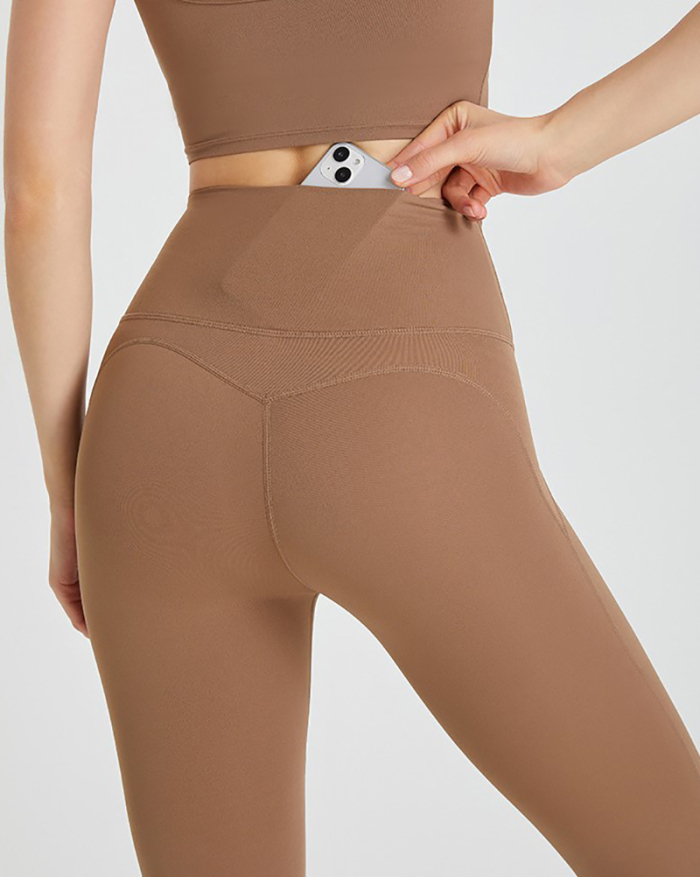 Women Seamless High Waist Good Elestic Capri Pants S-XL