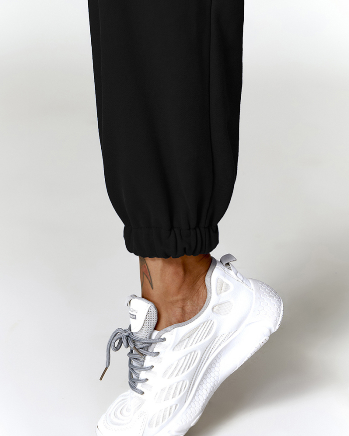 Popular Fabric Sling Bra Sweatpants Yoga Two-piece Sets S-L