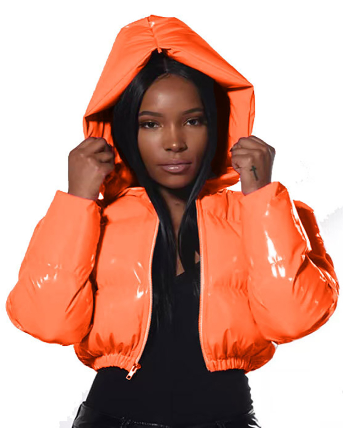 Bright Solid Color Hoodies Hot Sale Women Mini Bread Jacket S-XL