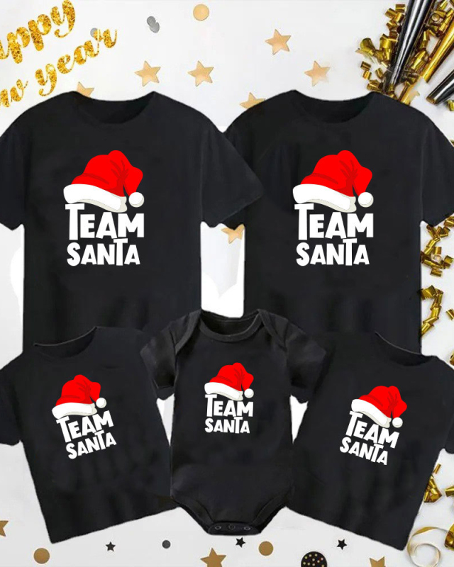Pure Cotton Printed Short Sleeve Family T Shirt