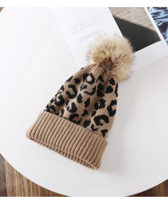 Unisex Leopard Cute Hat Beanie