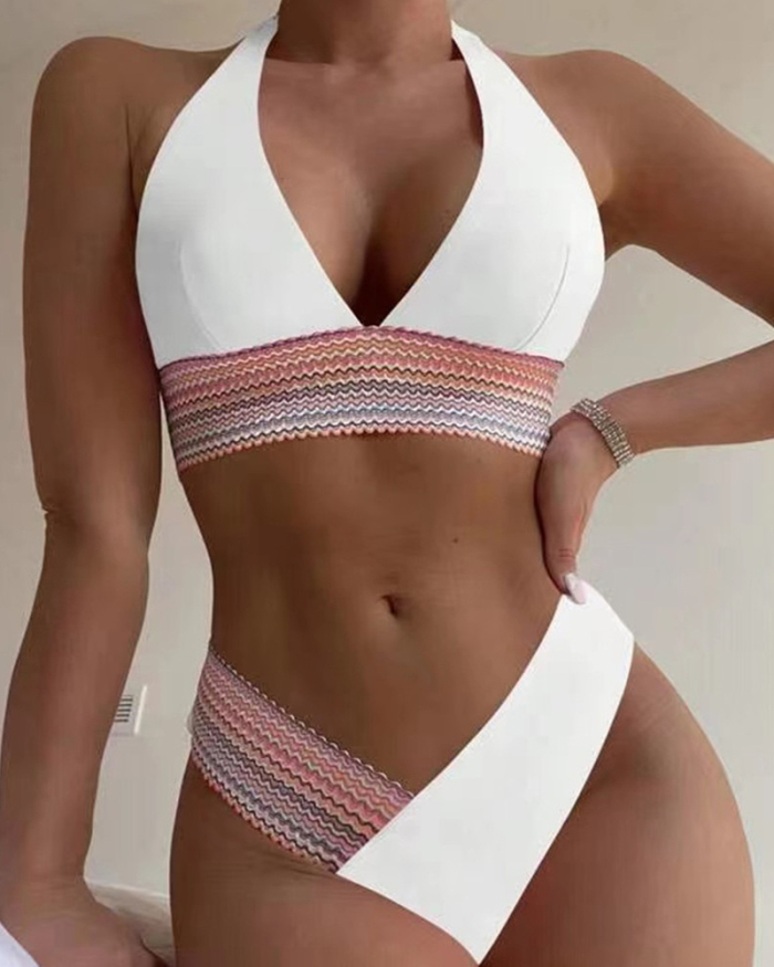 Deep V-neck Wholesale Women Bikini Set S-XL