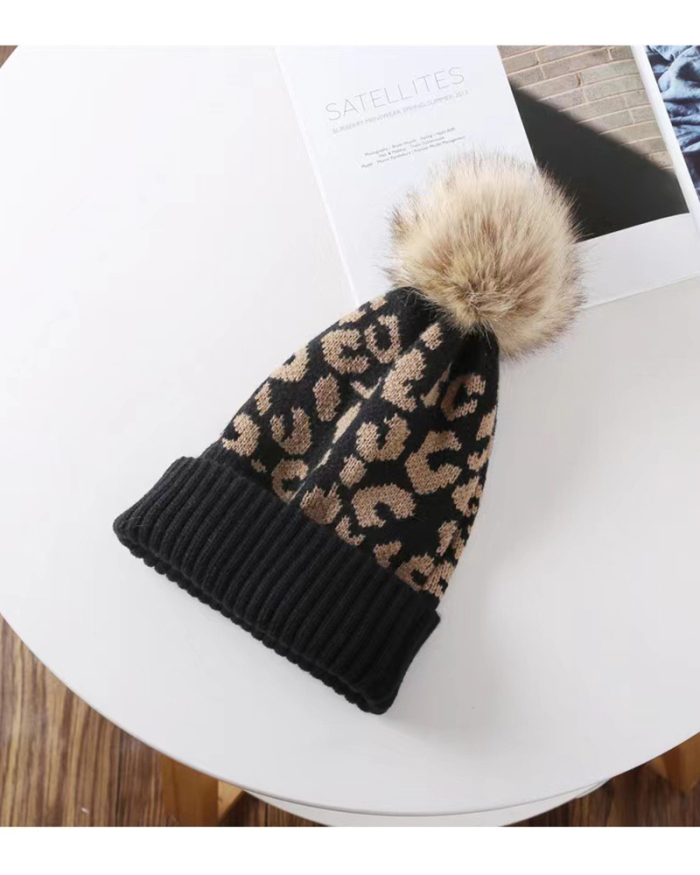 Unisex Leopard Cute Hat Beanie
