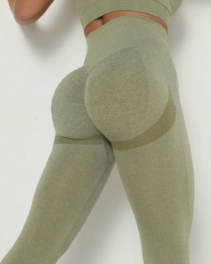 Hips Lift High Elestic Quick Dry Yoga Sports Leggings Pants S-L