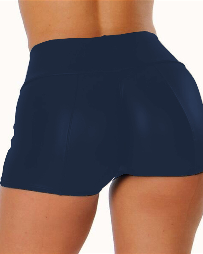 Plus Size Women PU Shorts S-5XL